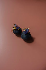 Violet Raw Tanzanite Set - 18K Gold Vermeil or Sterling Silver 925