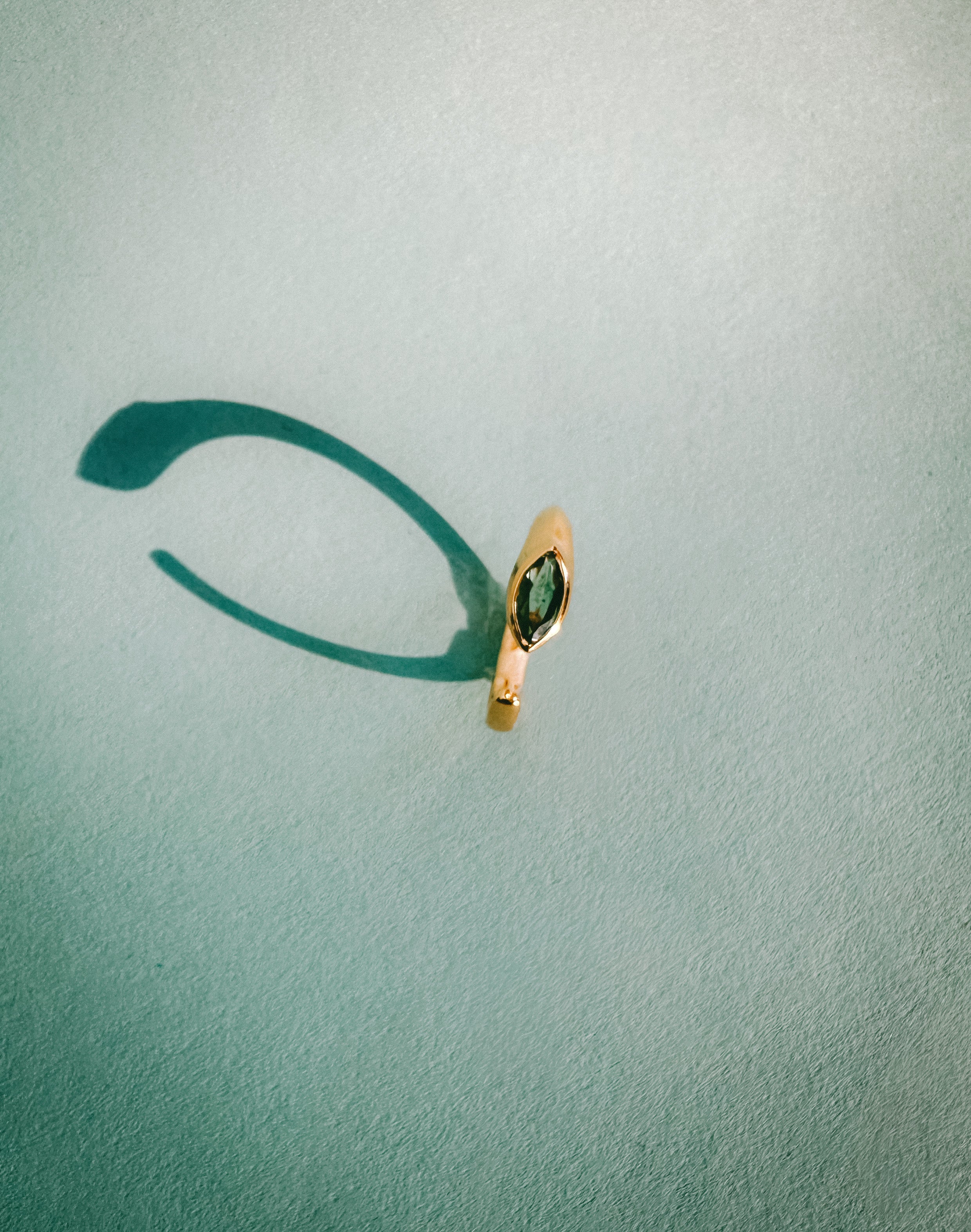 I am Connected ring stacking set - Mystic Topaz x Green Kyanite 18K