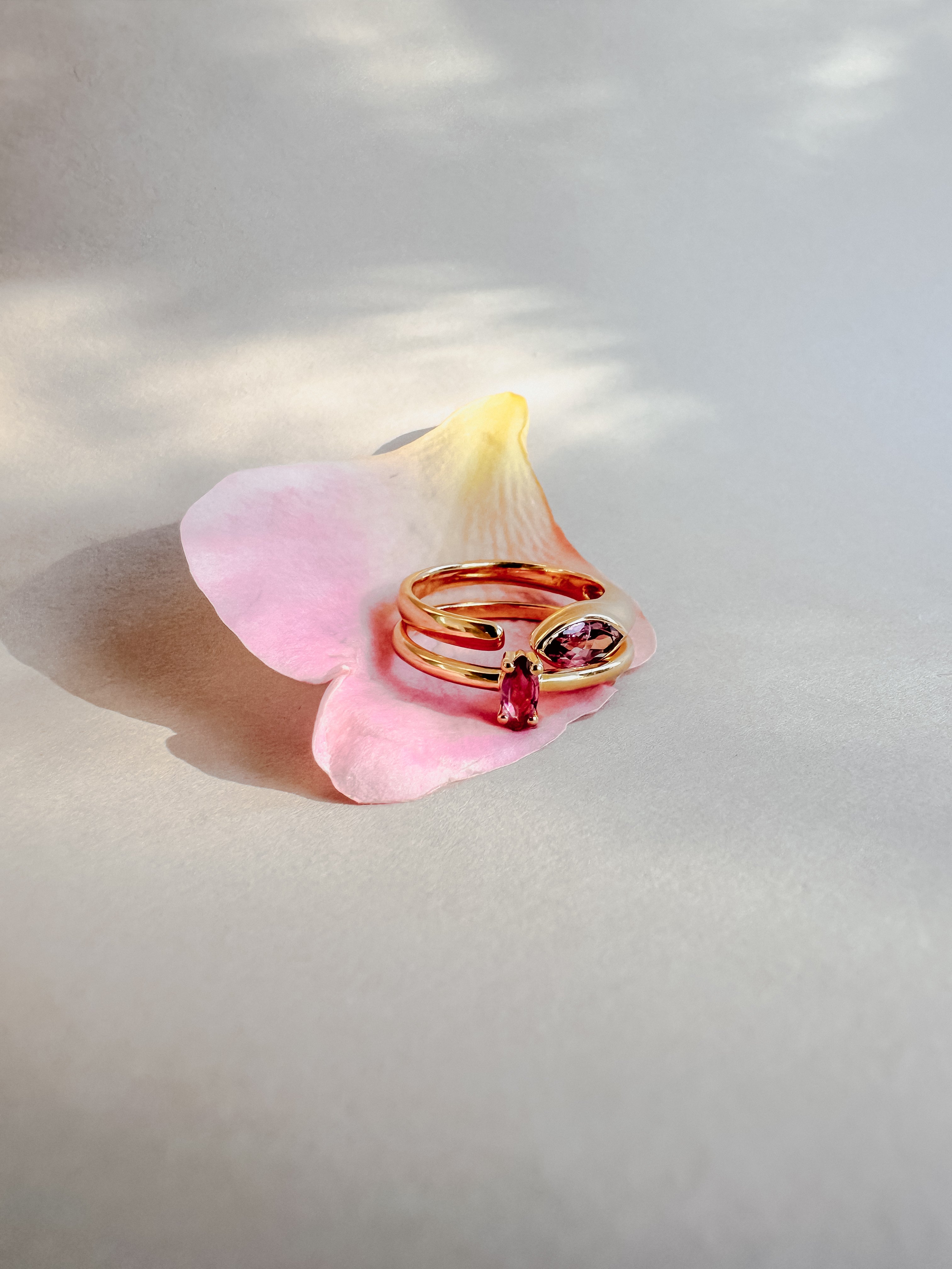 I am Loved - Dainty Pink Tourmaline 18K