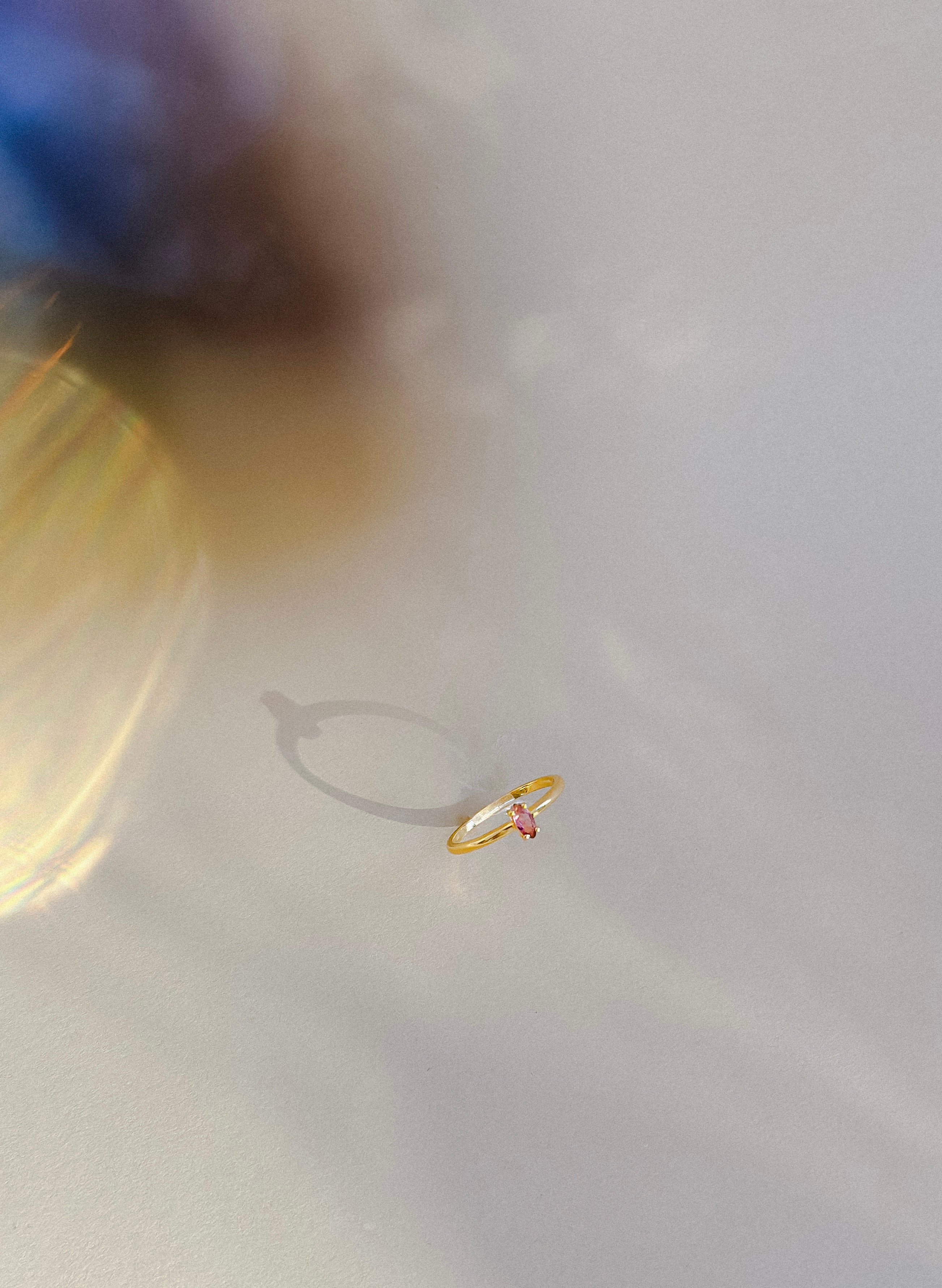 I am Loved - Dainty Pink Tourmaline 18K