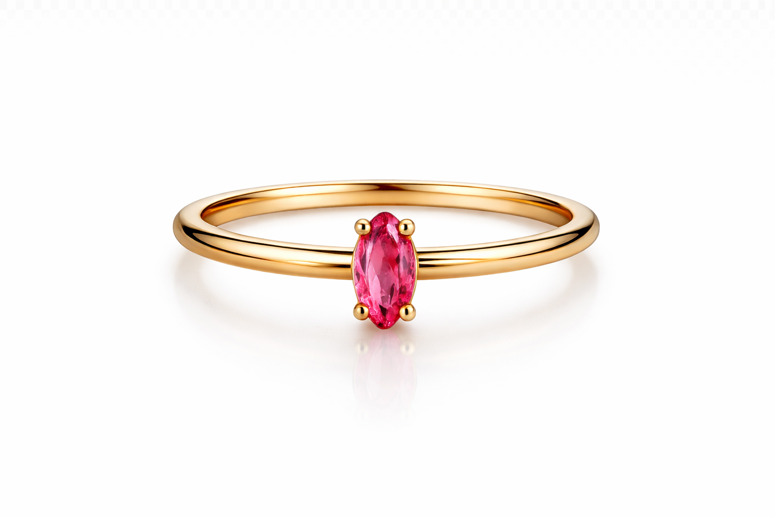 I am Loved - Dainty Pink Tourmaline 18K