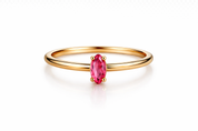 I am Loved - Dainty Pink Tourmaline 18K