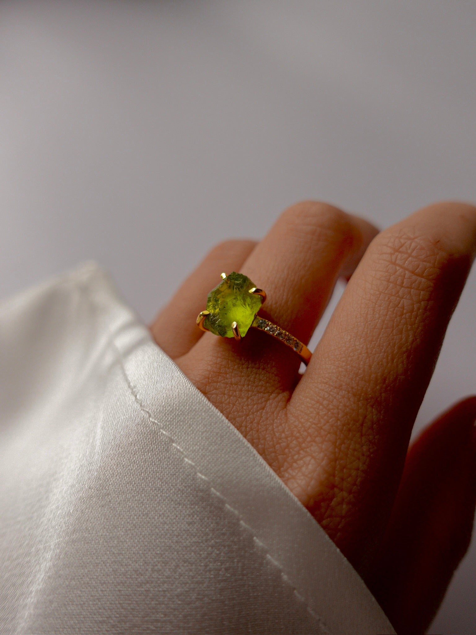 JADA - Luxury Peridot in 18K Gold Vermeil