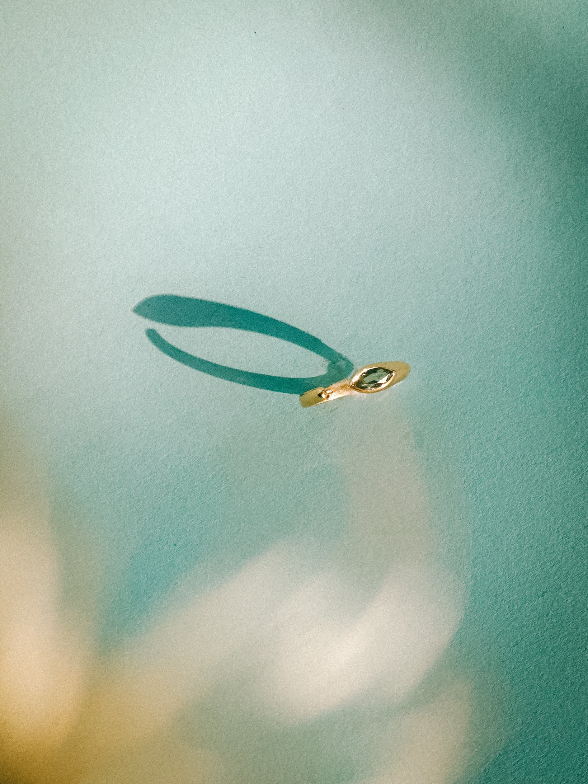 I am Connected ring stacking set - Mystic Topaz x Green Kyanite 18K