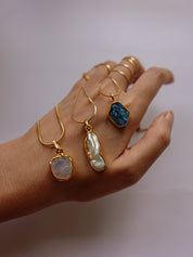 The Mother - White Biwa Pearl Necklace 18K