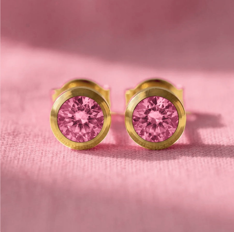 Birthstone Studs - your (intention) stone