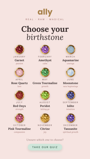 Birthstone Studs - your (intention) stone