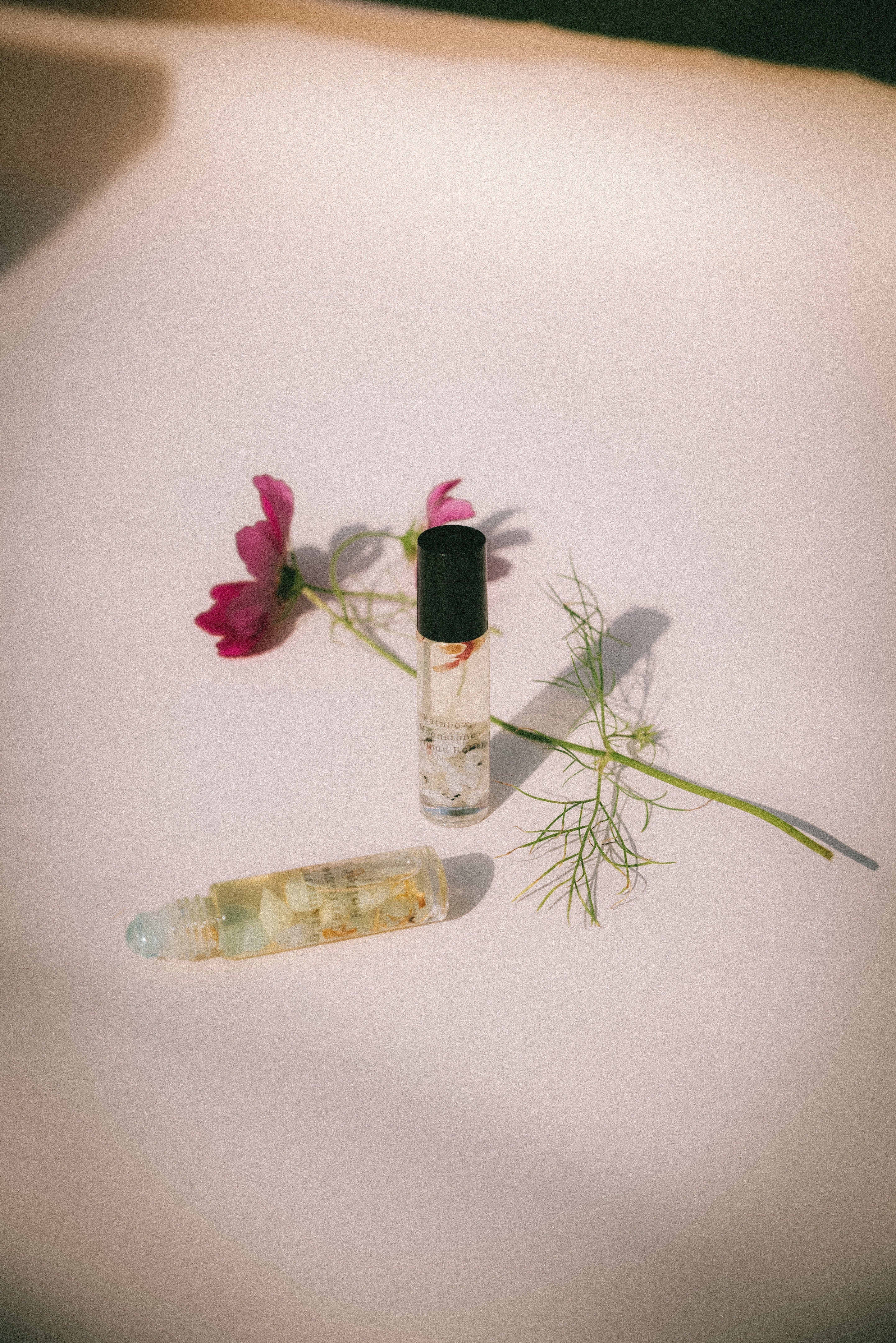 Crystal-Infused Essential Oil Perfumes: Aquamarine & Moonstone