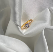 LAVENDER - Tanzanite and Moonstone 18K