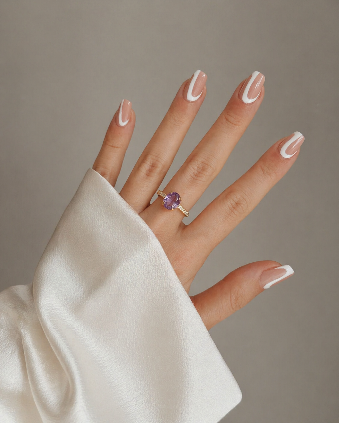 ATHENA - Brilliant Cut Amethyst 18K
