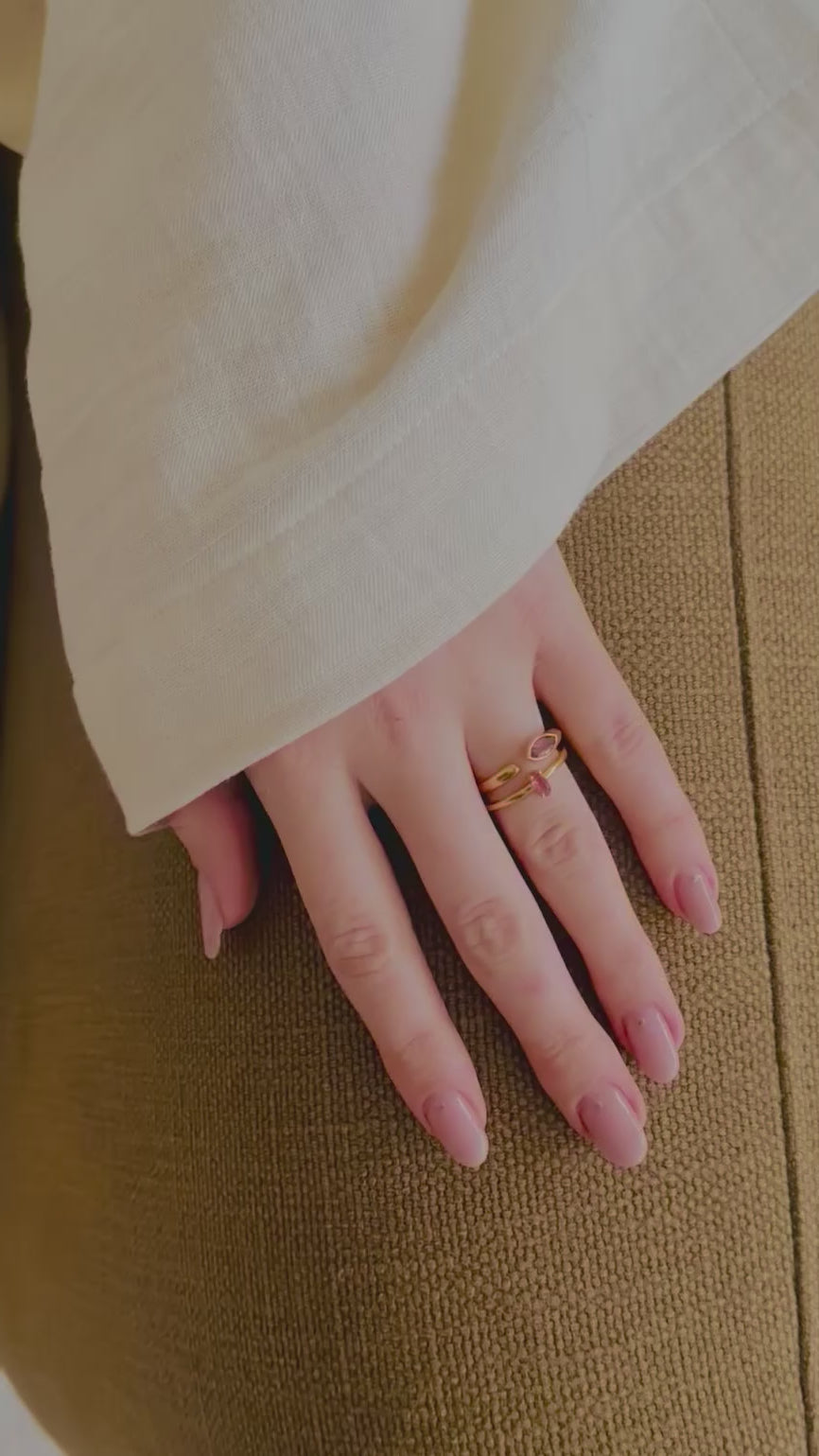 I Am Aligned - Dainty Mystic Topaz 18K