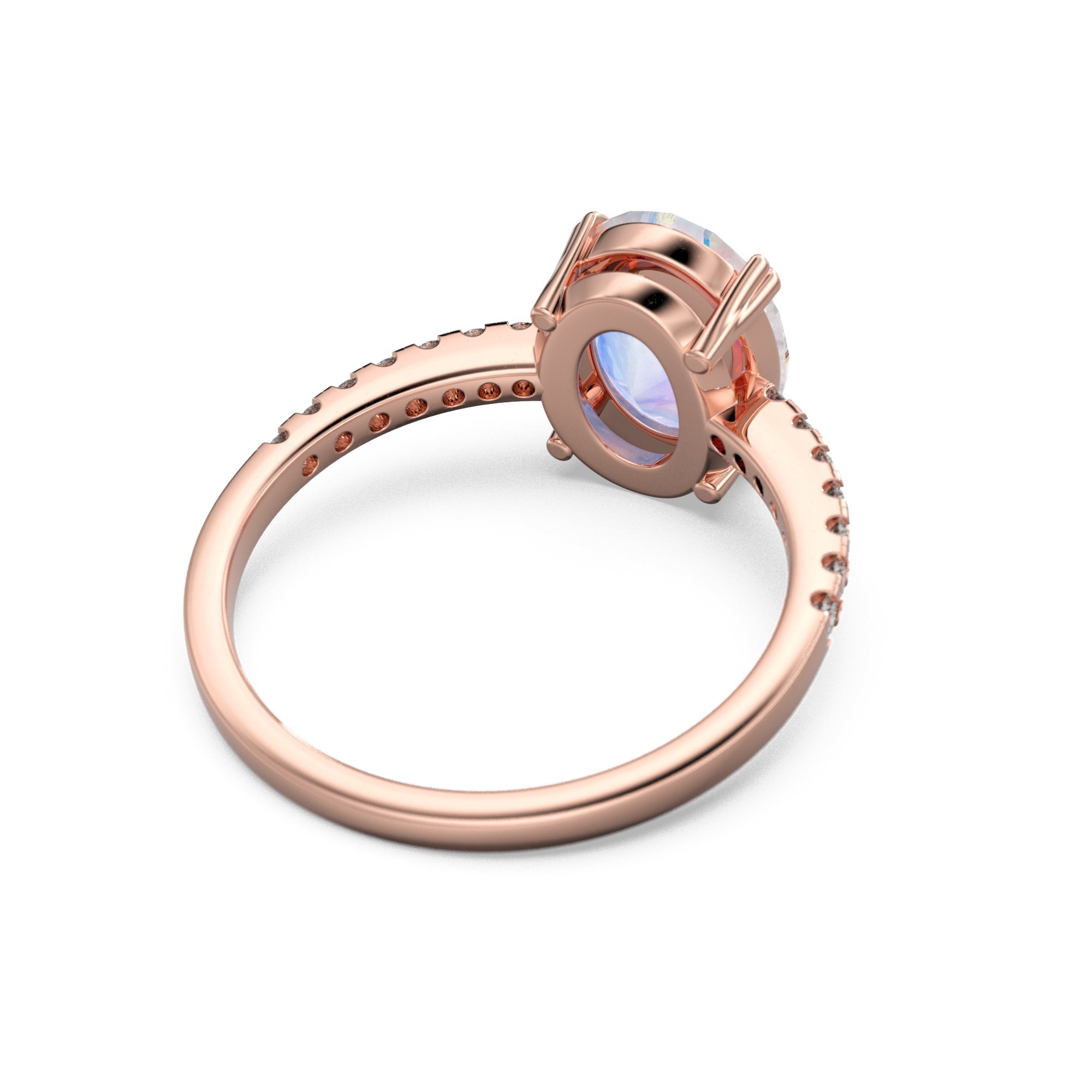 HARLYNN - Luxury Moonstone Ring 18K in (rose)gold vermeil