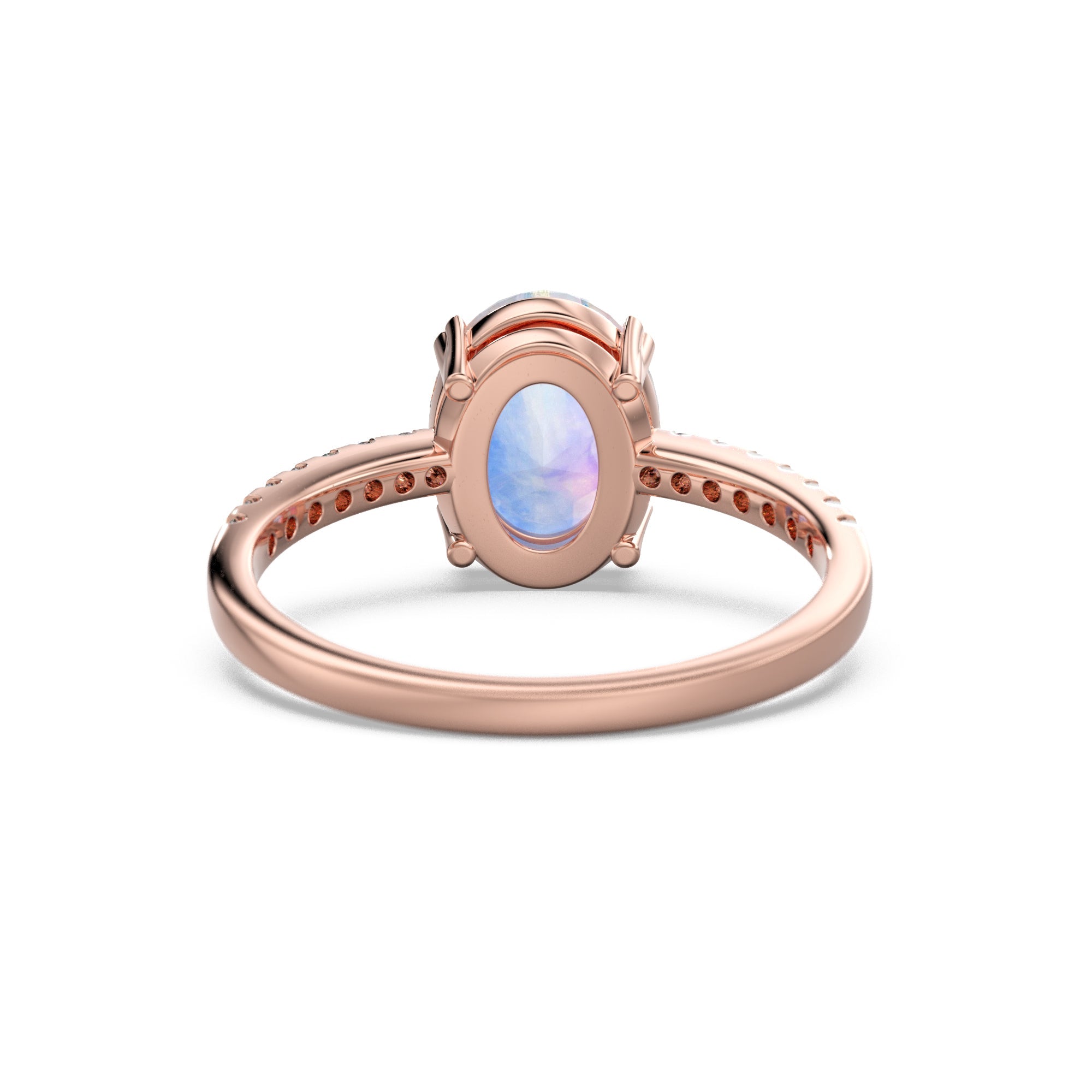 HARLYNN - Luxury Moonstone Ring 18K in (rose)gold vermeil